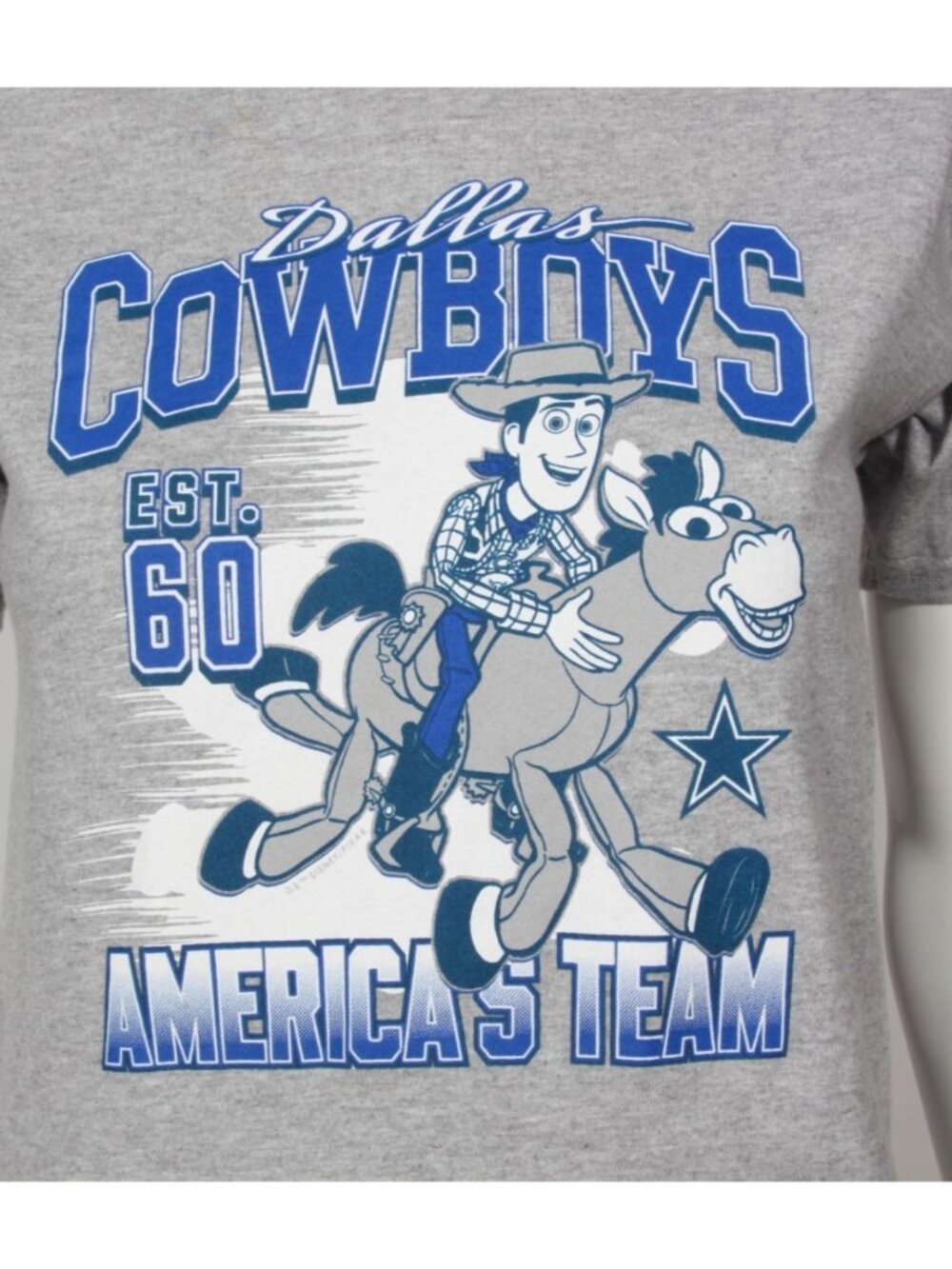 Disney × Champion NFL Dallas Cowboys Woody T-Shirt Youth Medium (7-8)  NWT /545